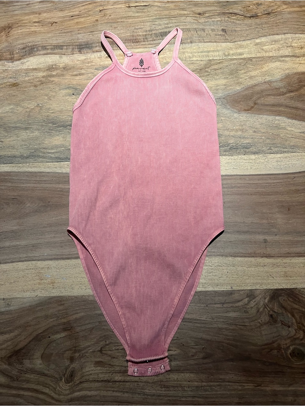 Free people pink tank body suit size medium large
